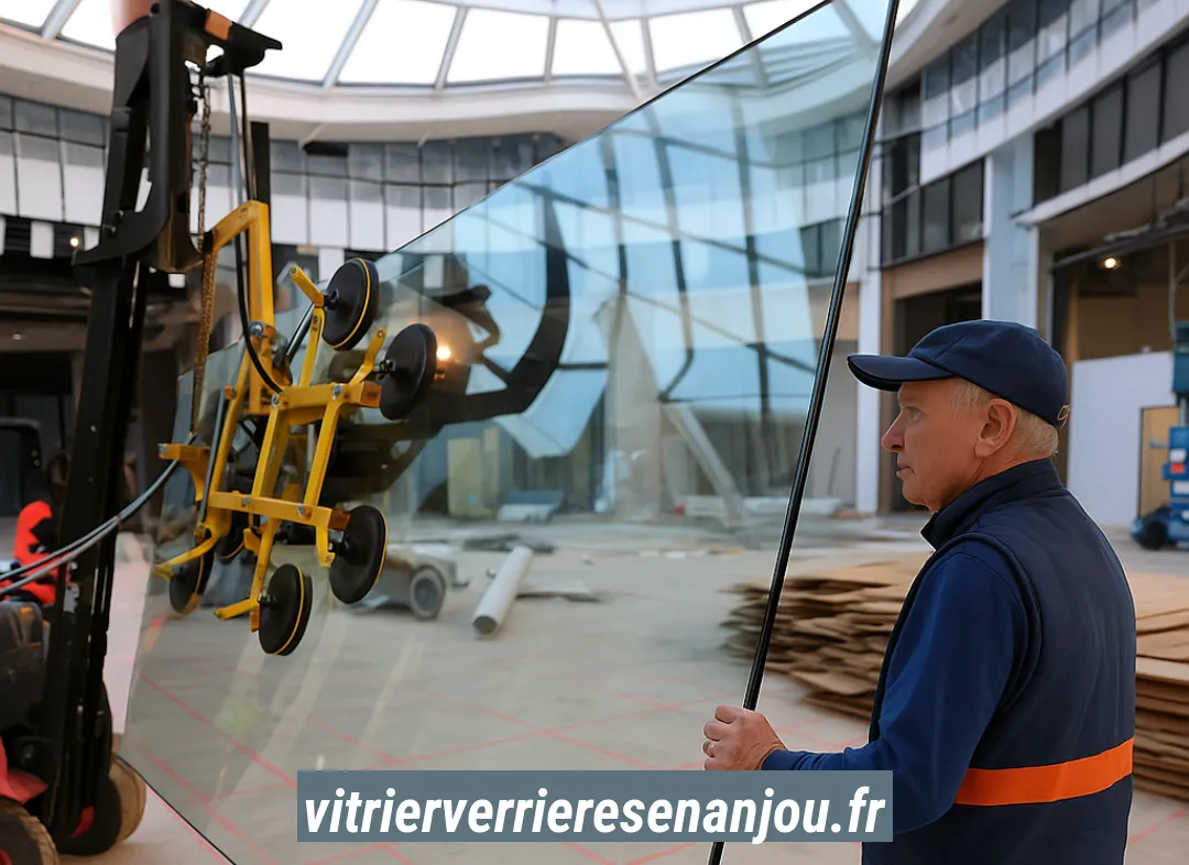 Remplacement de vitrine magasin Verrières-en-Anjou